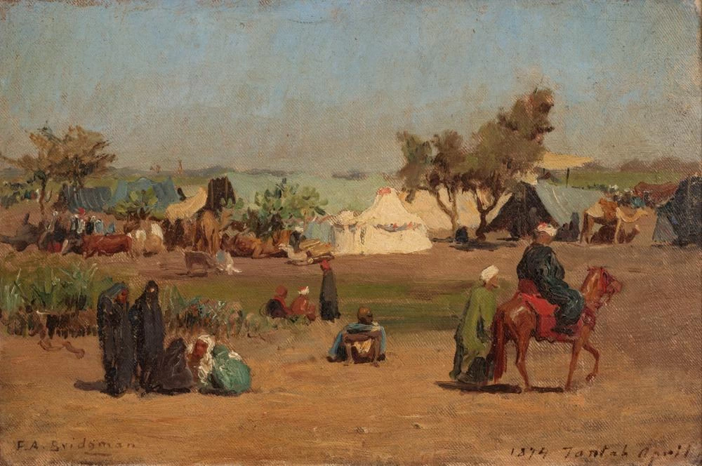 Veduta di Tantah, Egitto, 1874